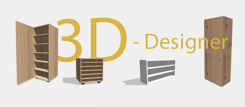individuelle Schränke und Kästen im 3D-Designer bei holzplatte-online.com